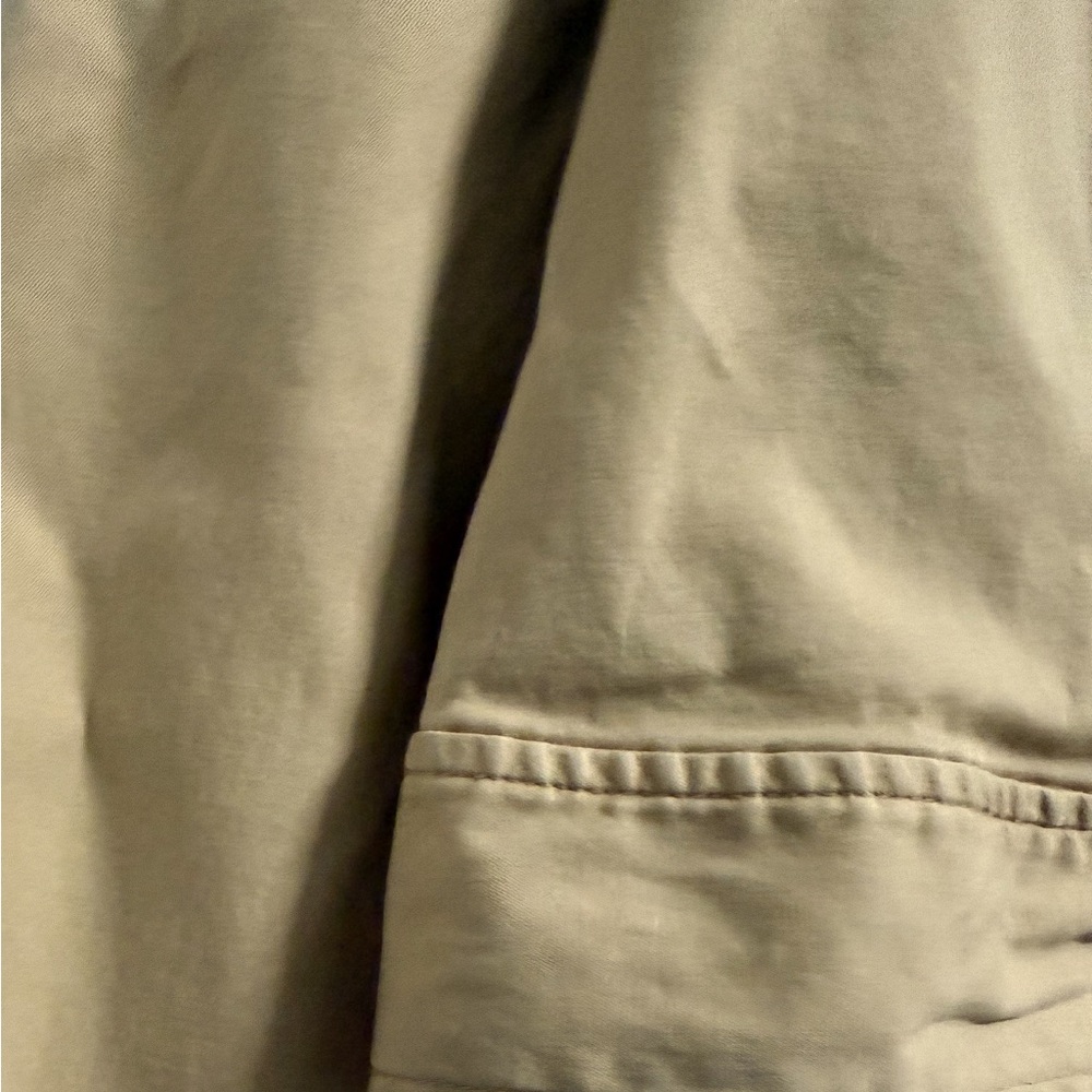 Lane Bryant Tan Twill Utility Jacket Plus Size 22/24 Cropped Zip Front - Picture 5 of 9